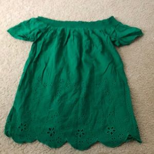 Old navy eyelet off the shoulder top